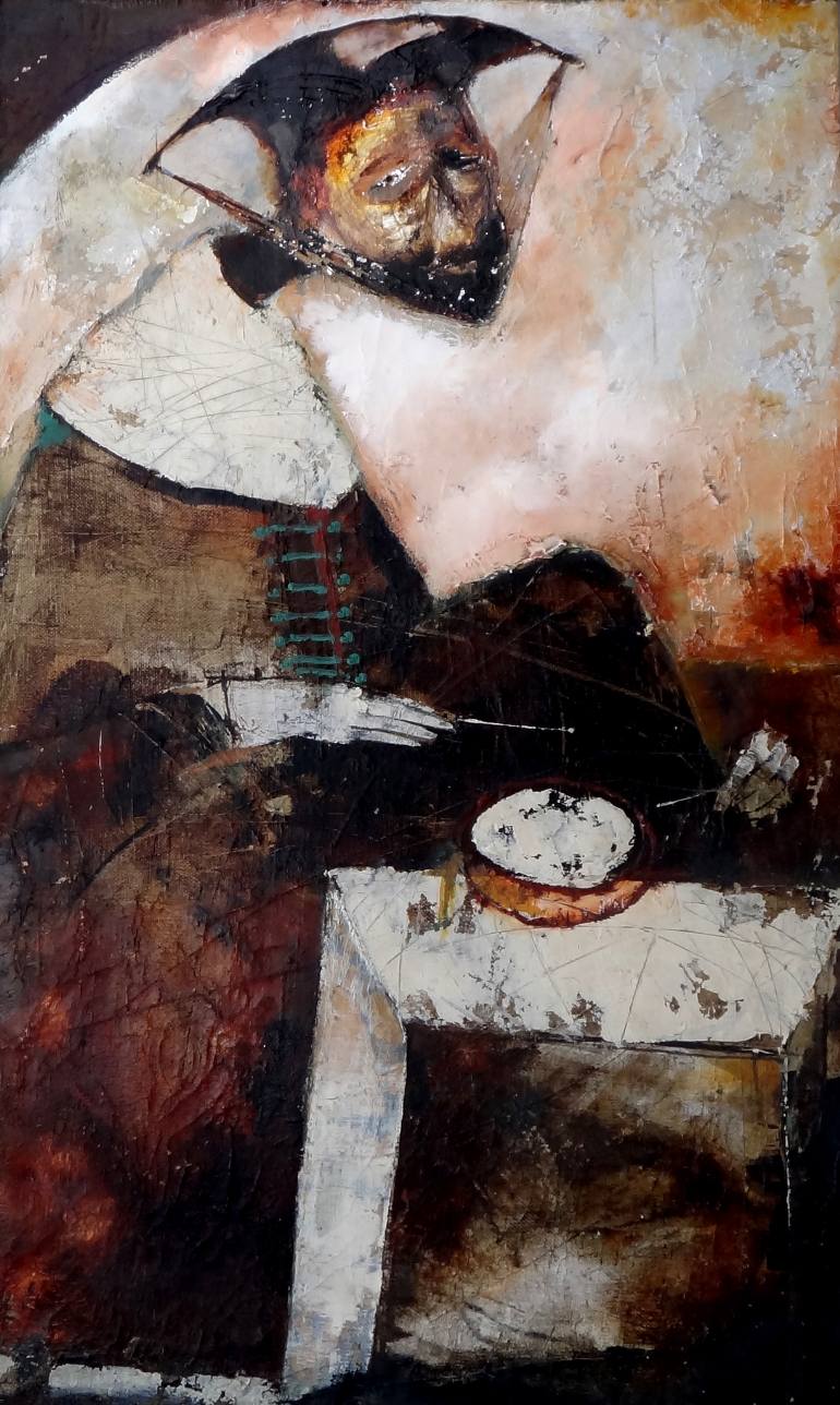 770x1288 Saatchi Art Old Sailor Painting By Evgeny Solodkiy - Old Sailor Painting