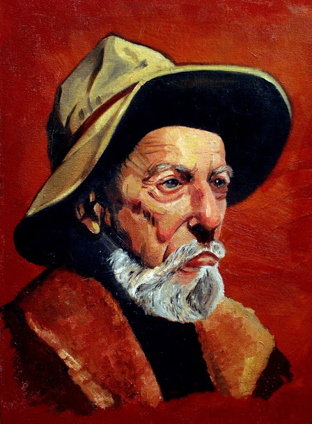 448x608 Old Sailor By Grendlebirds - Old Sailor Painting