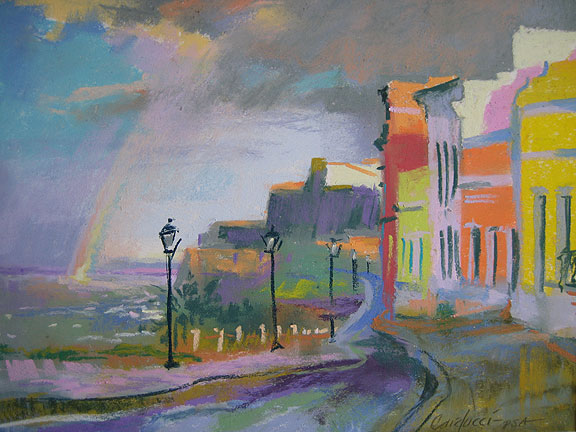 576x432 Judith Carducci Puerto Rico (En Plein Air) Workshop Landscape - Old San Juan Painting