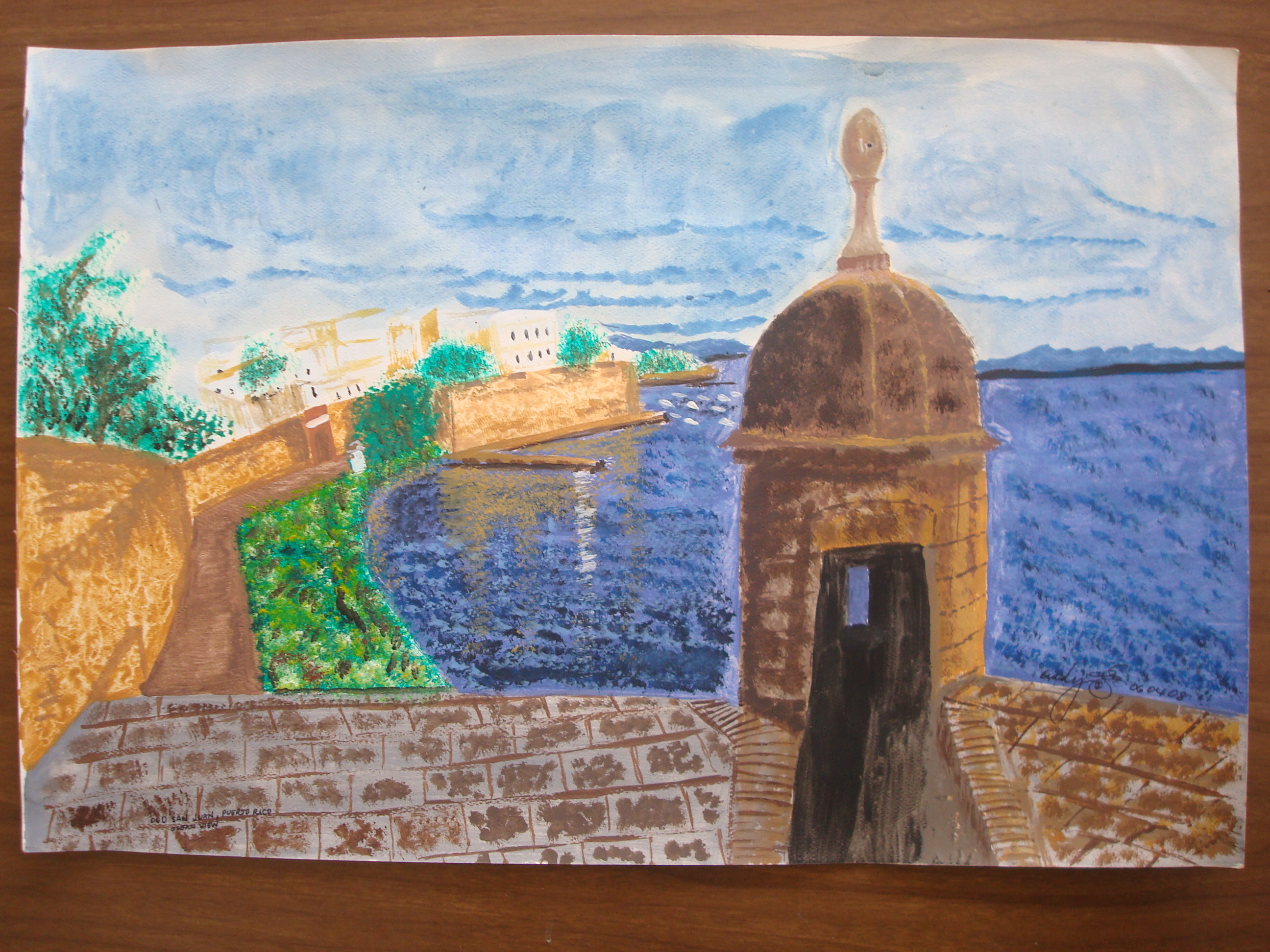 2592x1944 Old San Juan, Puerto Rico (Poem And Painting) Cindy - Old San Juan Painting