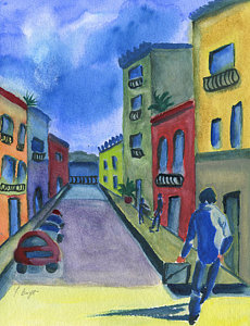 230x300 Old San Juan Paintings Fine Art America - Old San Juan Painting