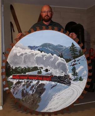 304x373 Sawblades - Old Saw Blades Painting