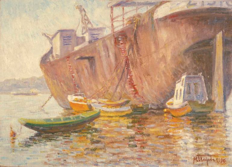 770x555 Saatchi Art Old Ship Painting By Jovan Puzic - Old Ship Painting