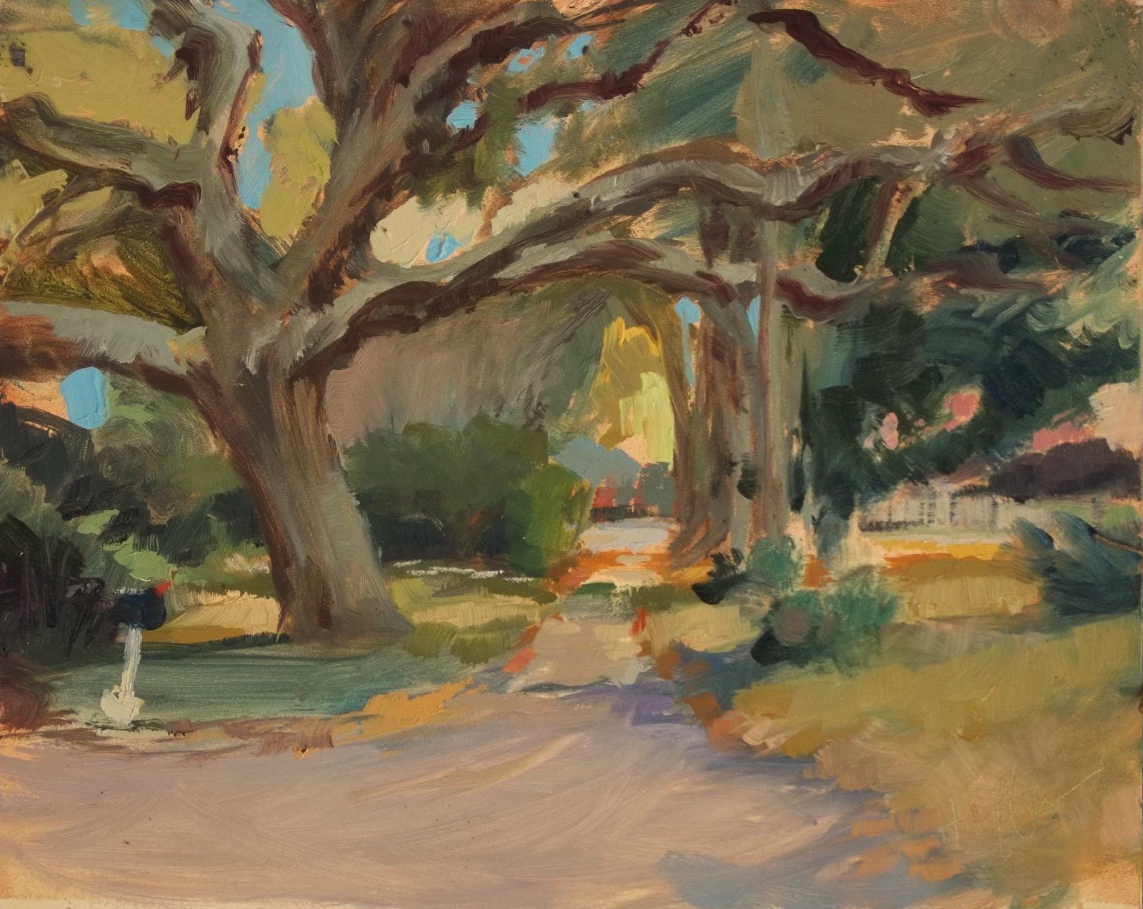 1600x1273 Mary's Paintings Old Village Path Ii Sold - Old Village Painting