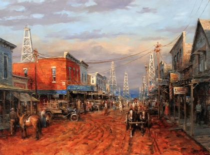 420x311 Images Of Wild West Town Wallpaper - Old West Town Painting