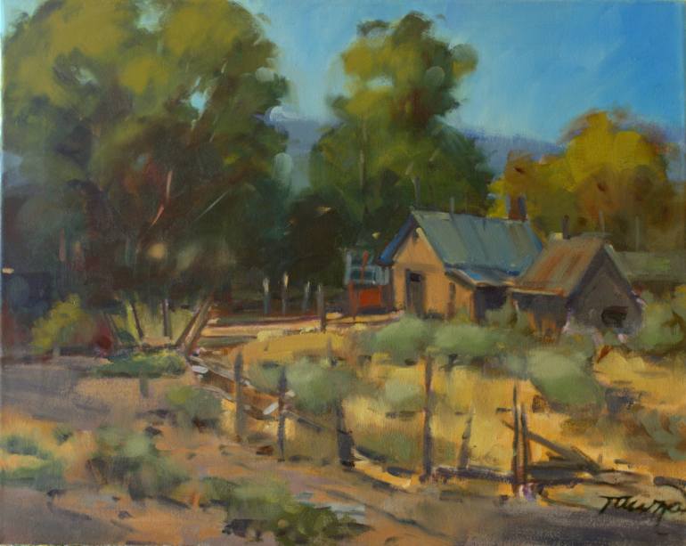 770x613 Saatchi Art The Old West Painting By Tawna Allred - Old Western Painting