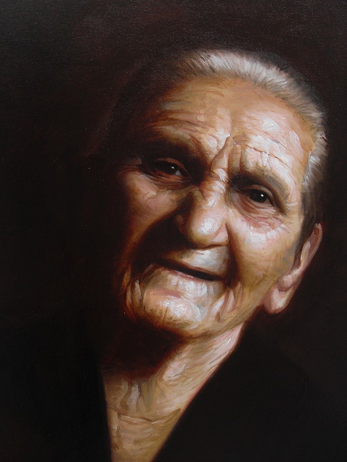 700x933 Old Woman Ii By Paulofrade - Old Woman Painting