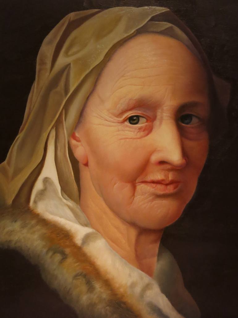 770x1027 Saatchi Art The Old Woman Painting By Zdenka Zouharova - Old Woman Painting