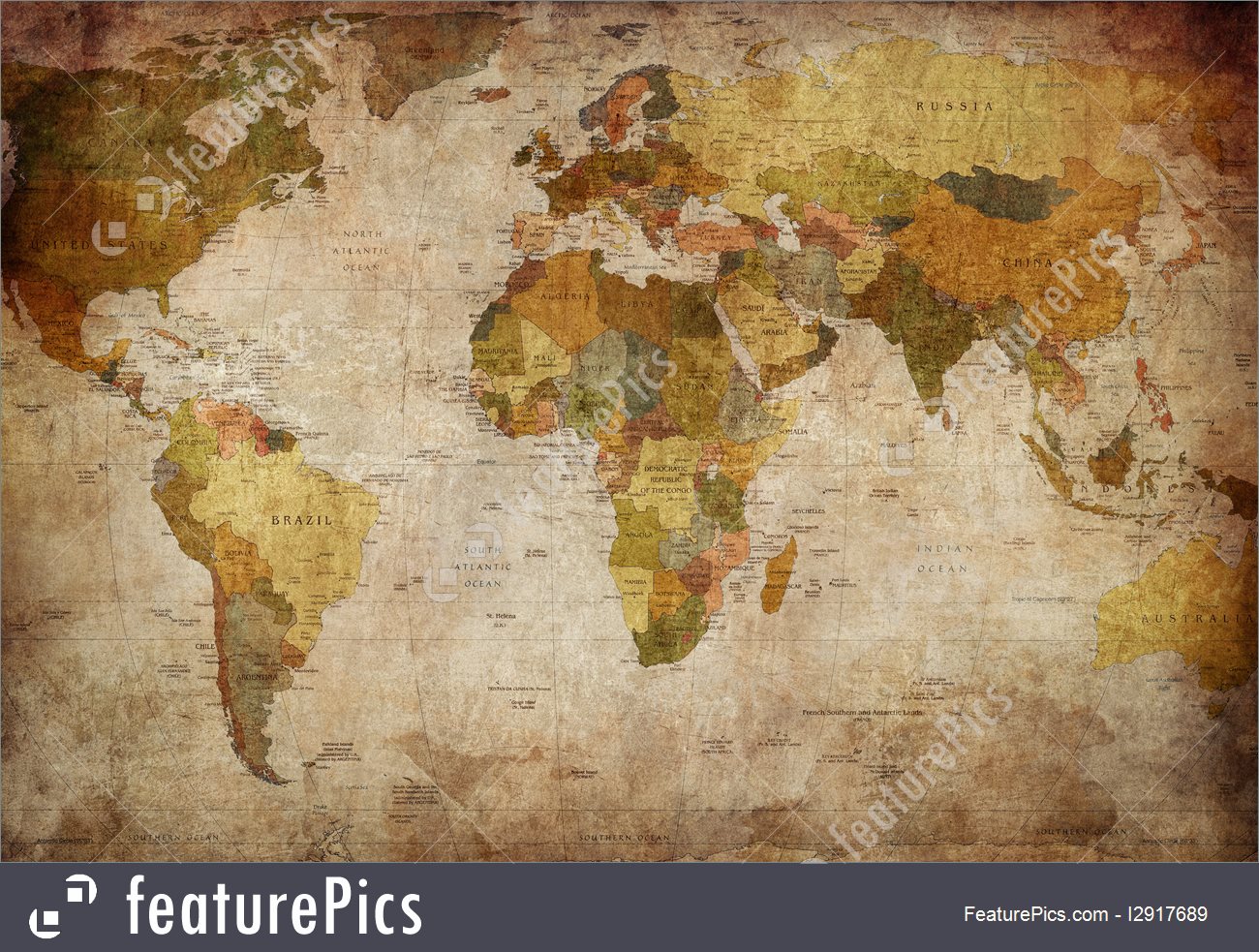 1300x983 Signs And Info Old World Map - Old World Map Painting