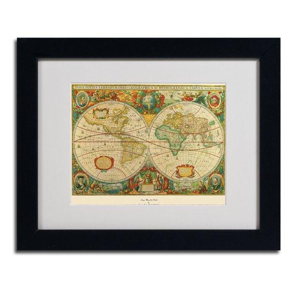 600x600 Trademark Art - Old World Map Painting