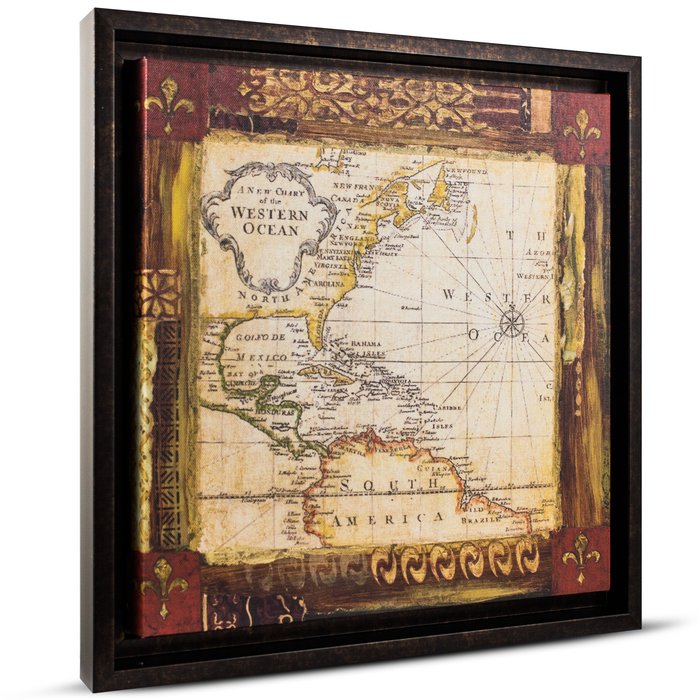 700x700 Cyrg - Old World Map Painting