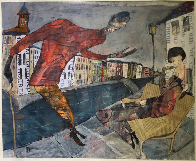 770x631 Saatchi Art Old World Romance, 2017 Painting By Ilya Volykhine - Old World Painting