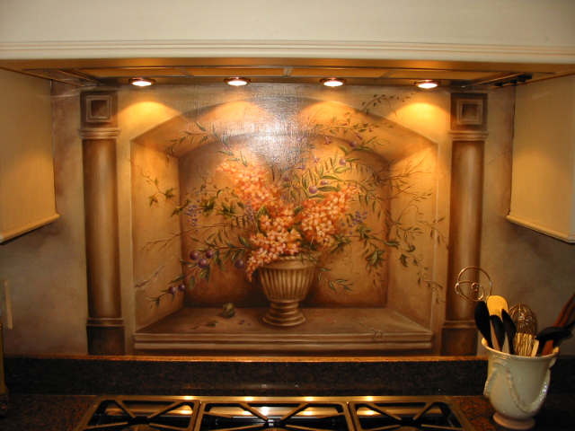 640x480 The Painting Queen Stove Top Mural Painting - Old World Painting