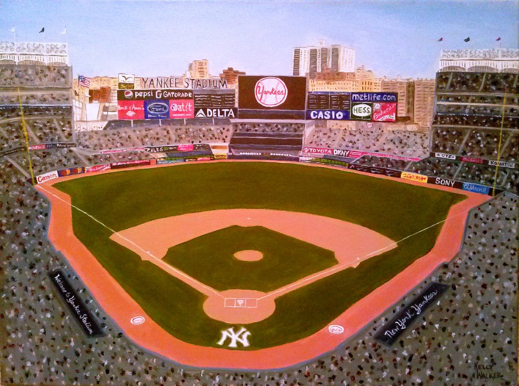 1024x761 Major League Baseball A Place For Learning - Old Yankee Painting