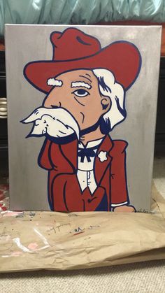 236x419 Ole Miss Gameday Canvas Painting Being Artsy. - Ole Miss Painting