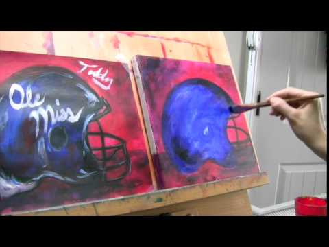 480x360 Ole Miss Tailgating Painting Sml - Ole Miss Painting