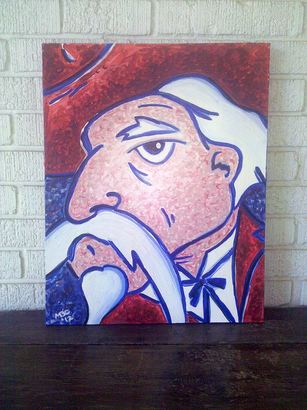 598x800 The 43 Best Images About Ole Miss On American Football - Ole Miss Painting