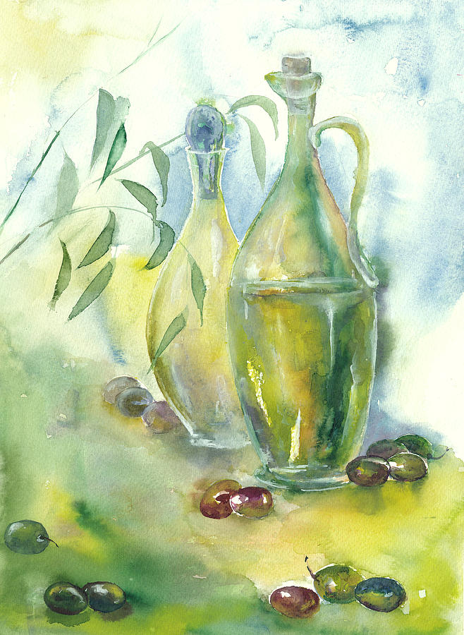 658x900 Olive Oil Painting By Jitka Krause - Olive Oil Painting