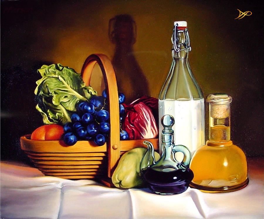900x749 Still Life In Oil Painting By Patrick Anthony Pierson - Olive Oil Painting