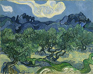300x239 Olive Trees (Van Gogh Series) - Olive Tree Painting