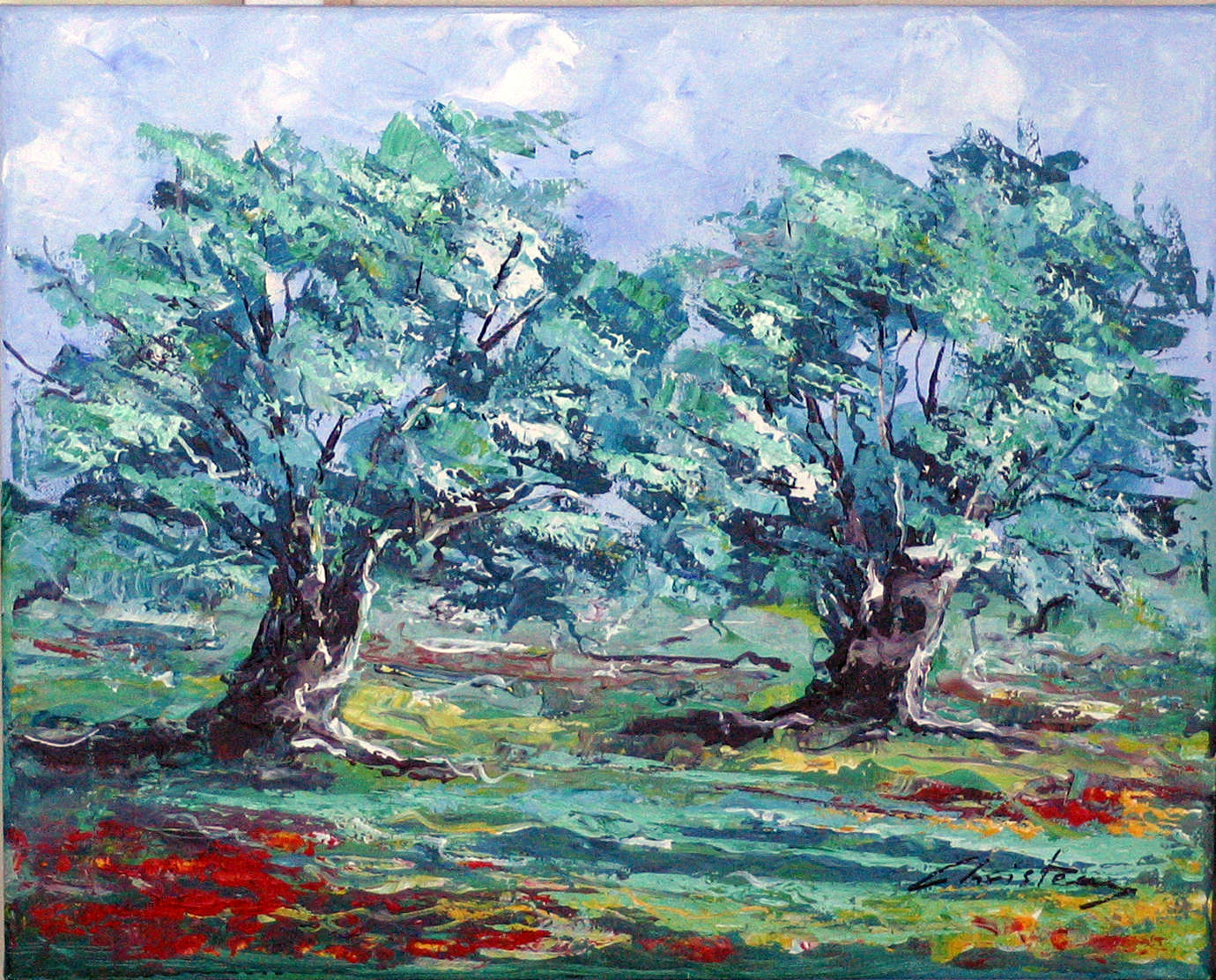 1380x1112 Olive Trees Painting - Olive Tree Painting