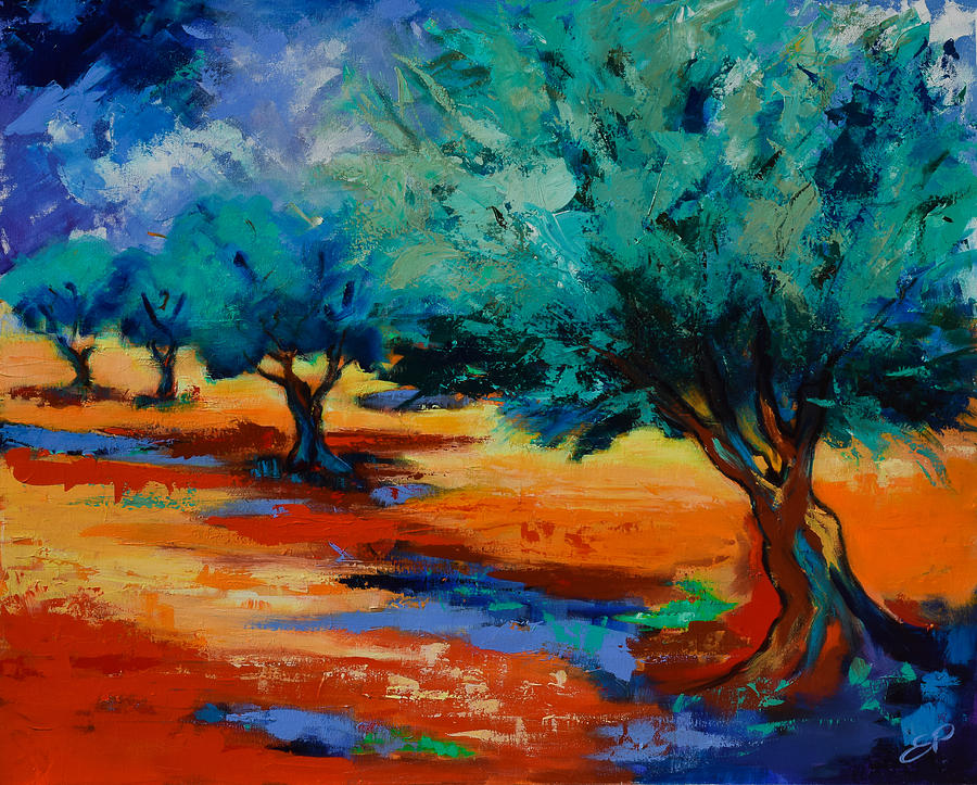 Olive Tree Painting at PaintingValley.com | Explore collection of Olive ...