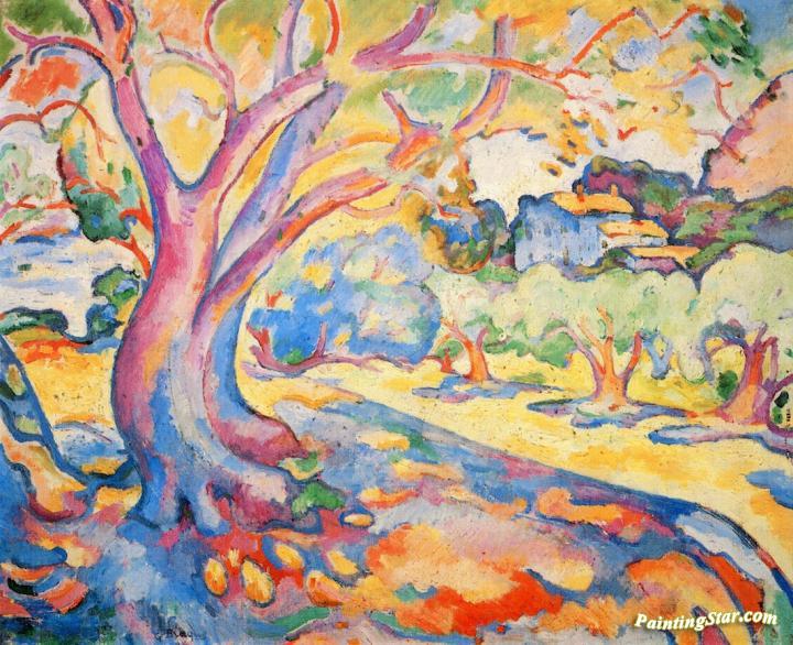 720x586 An Olive Tree Artwork By Georges Braque Oil Painting Amp Art Prints - Olive Tree Painting