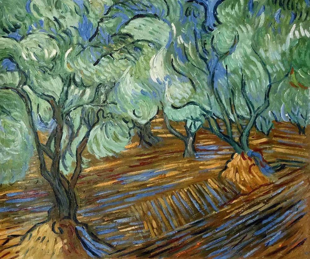 1000x833 Van Gogh - Olive Tree Painting