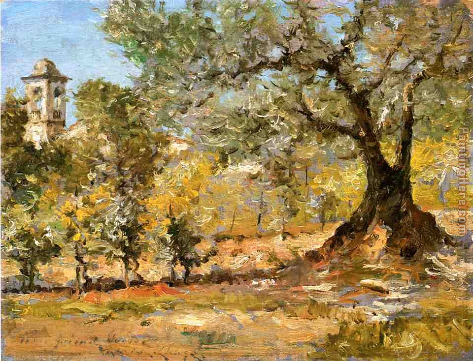 960x734 William Merritt Chase Olive Trees Florence Painting Anysize 50 - Olive Tree Painting
