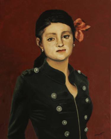 375x469 Saatchi Art Victorine Meurent (Manet's Olympia) Painting By - Olympia Painting