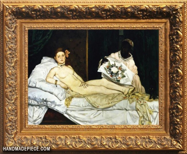 650x535 Manet Olympia 1863 By Manet, Framed Reproduction - Olympia Painting