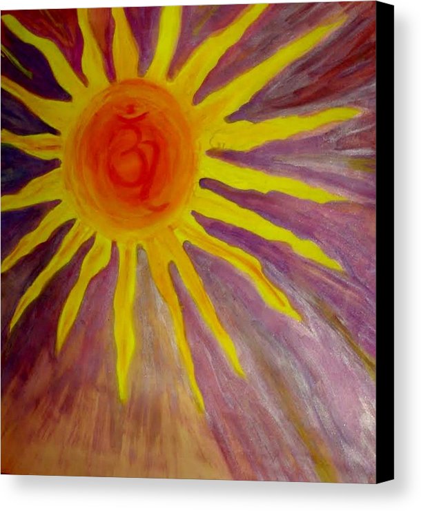 610x740 Om Suryay . The Sun Canvas Print Canvas Art By Times Art - Om Canvas Painting