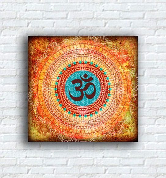 543x580 Pin By Sarita Chandak On Painting Buddha, Buddhism - Om Canvas Painting