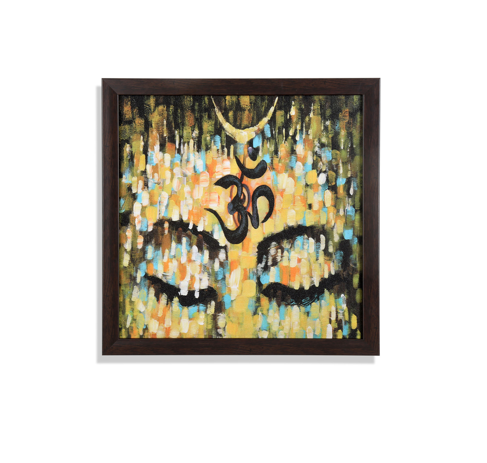 1000x951 Buy Om Shiva Eyes Painting - Om Painting