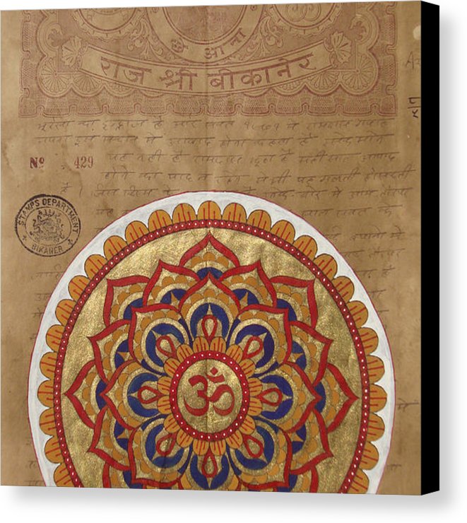 661x740 Indian Hindu Vedic Artwork Om Yoga Kundalini Meditation Mandala - Om Painting On Canvas