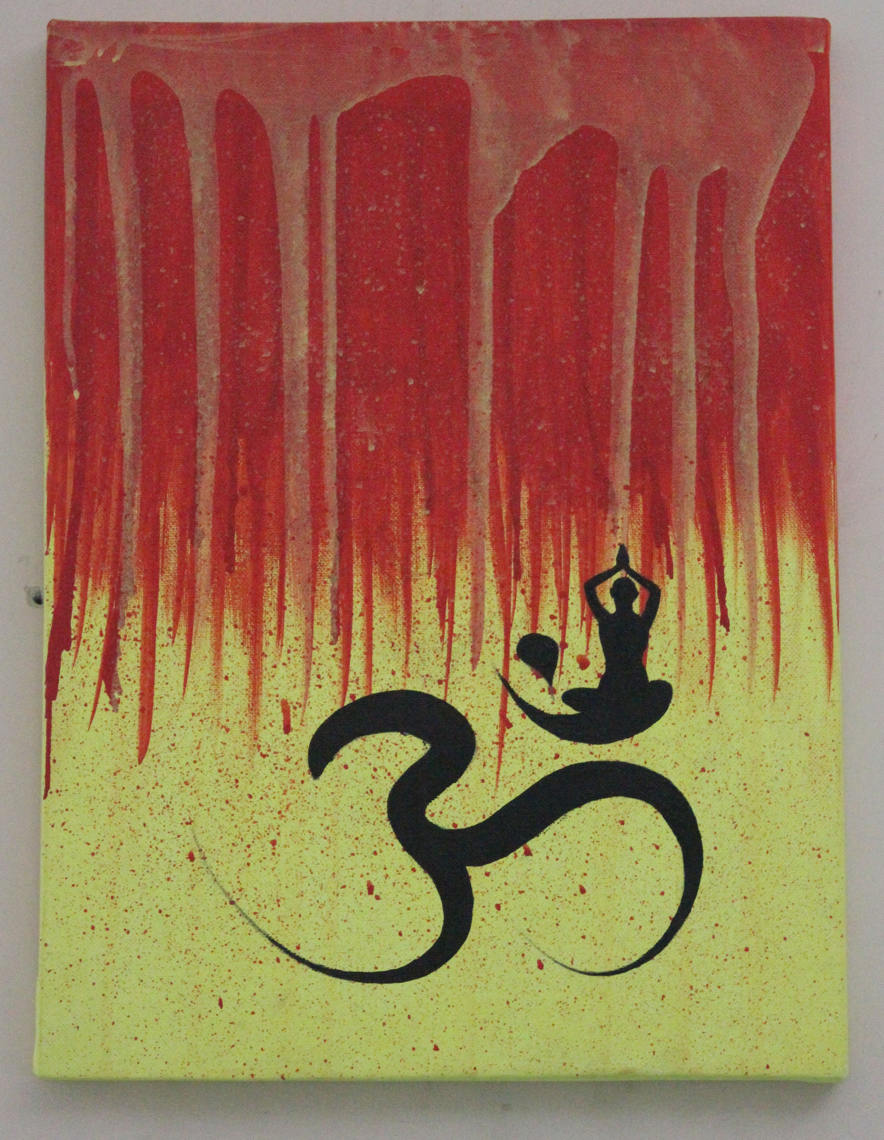 3050x3934 First Try For Acrylic On Canvas - Om Painting On Canvas