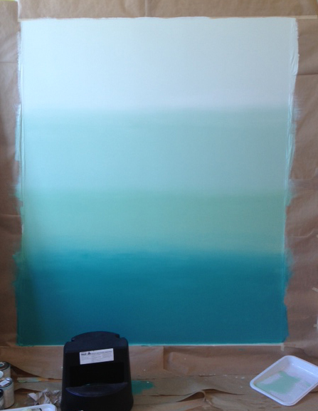 447x577 Make This Ombre Wall Colorhouse - Ombre Painting