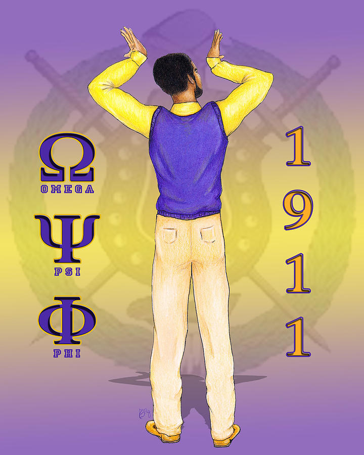 720x900 Omega Psi Phi Digital Art By Bfly Designs - Omega Psi Phi Painting