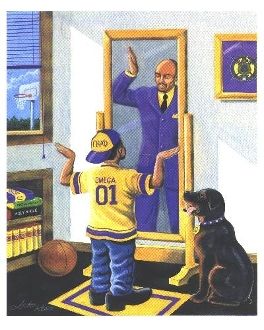 264x330 69 Best Omega Psi Phi Images On Thunder, Art Print - Omega Psi Phi Painting