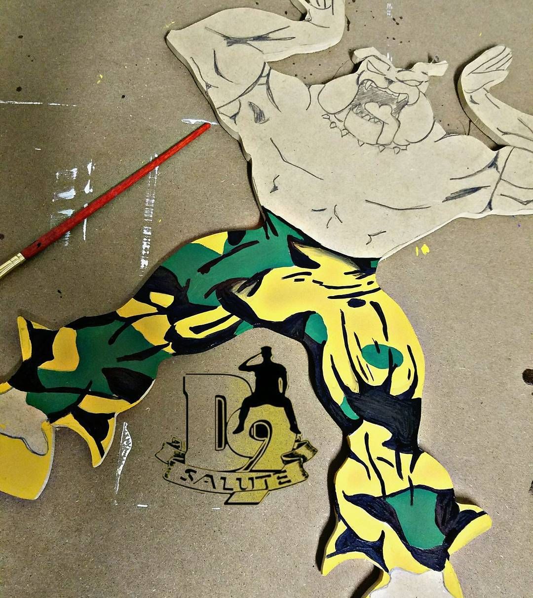 1080x1212 Process. - Omega Psi Phi Painting