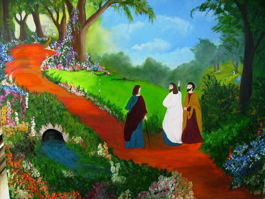 900x675 Road To Emmaus Paintings Fine Art America - On The Road To Emmaus Painting
