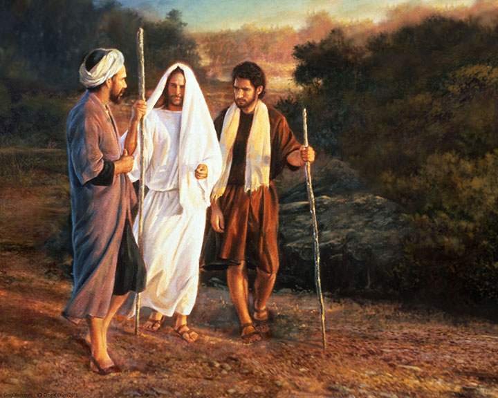 720x576 Road To Emmaus Greg Olsen - On The Road To Emmaus Painting