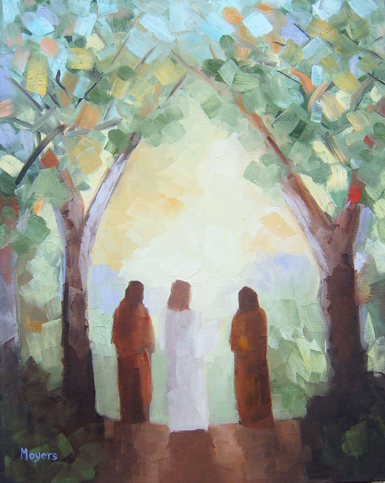 768x963 Illuminations The Emmaus Road - On The Road To Emmaus Painting