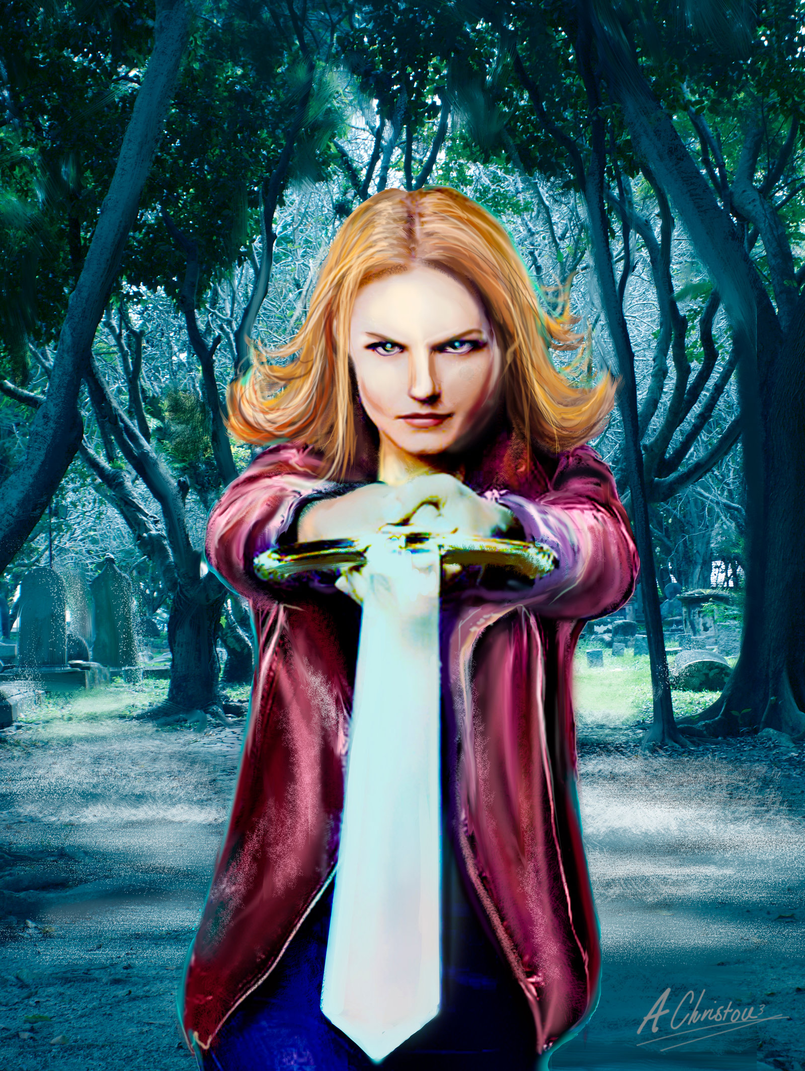 1600x2127ce Upon A Time (Fan Art) By Anthonychristou - Once Upon A Time Painting