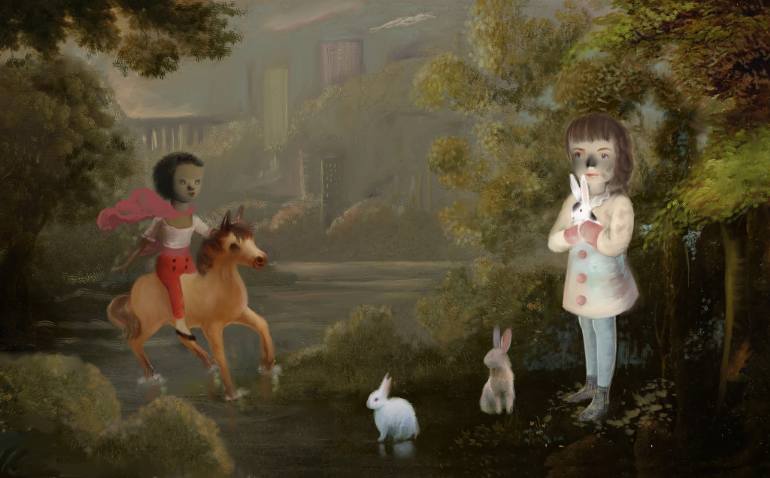 770x478 Saatchi Art Once Upon A Time Painting By Catherine Denvir - Once Upon A Time Painting