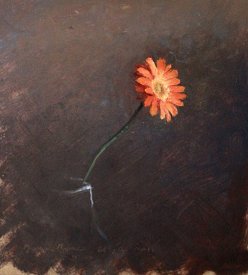 485x537 Postcard From Holland - One Flower Painting