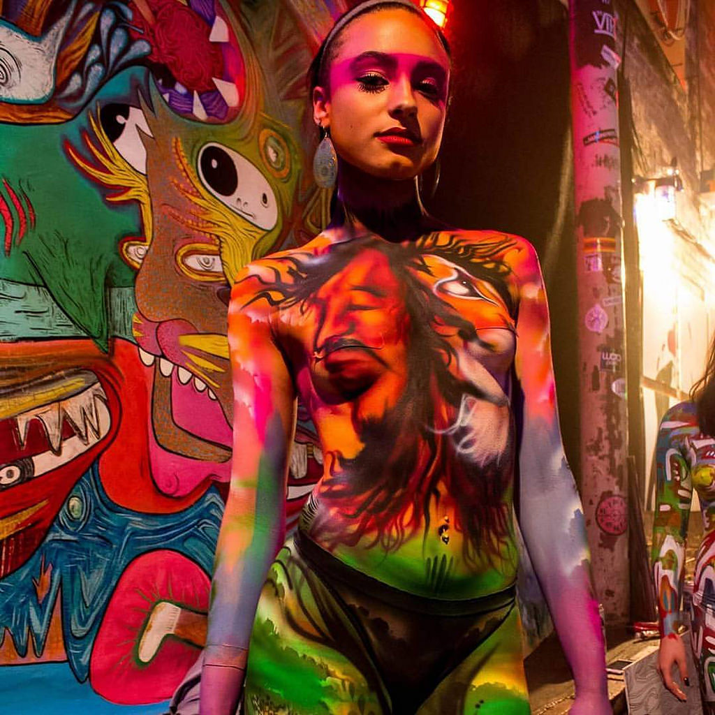 1024x1024 One Love Model Ingrid Kremnitzer Photography And Body - One Love Painting