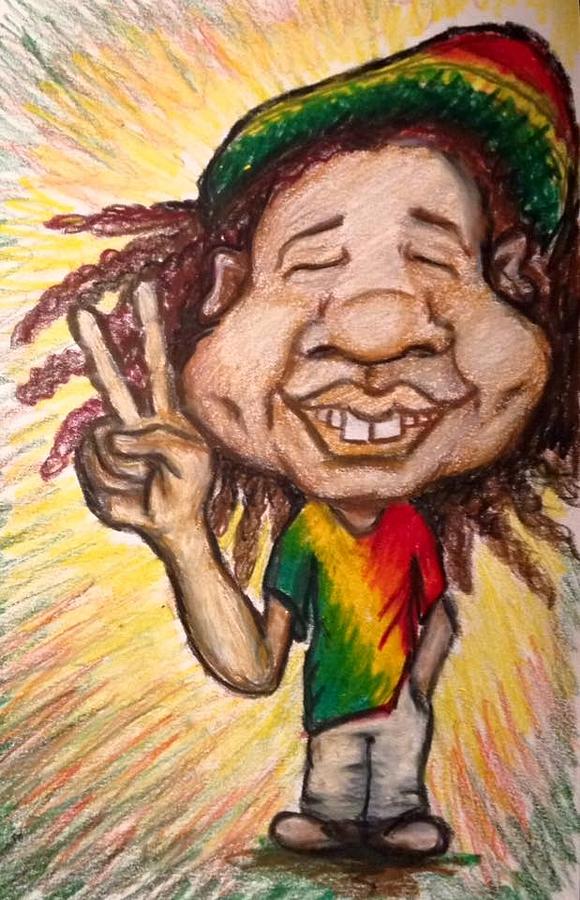 580x900 One Love Painting By Maria Hatefi - One Love Painting