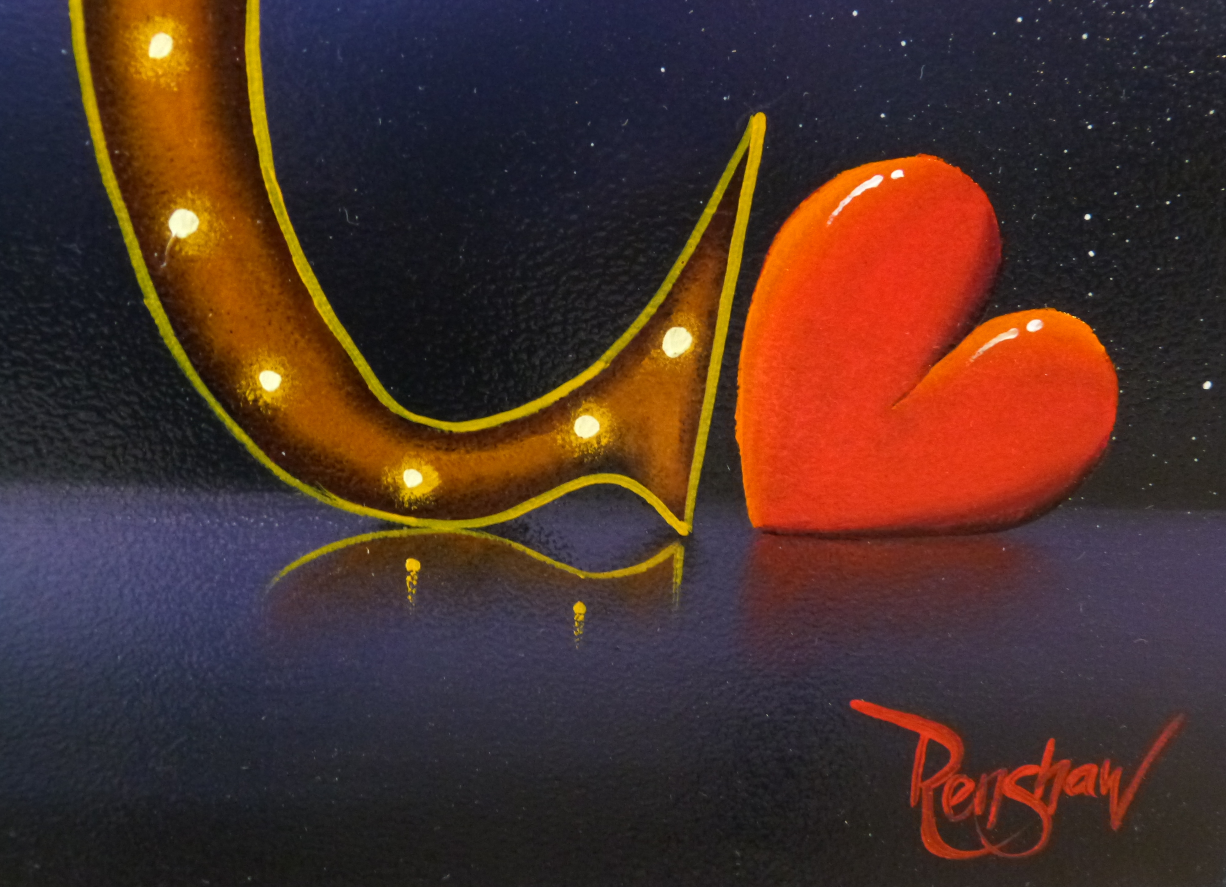 3905x2827 One Love By David Renshaw Original Painting - One Love Painting