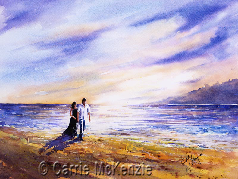 800x600 Romantic Couple Painting - One Love Painting